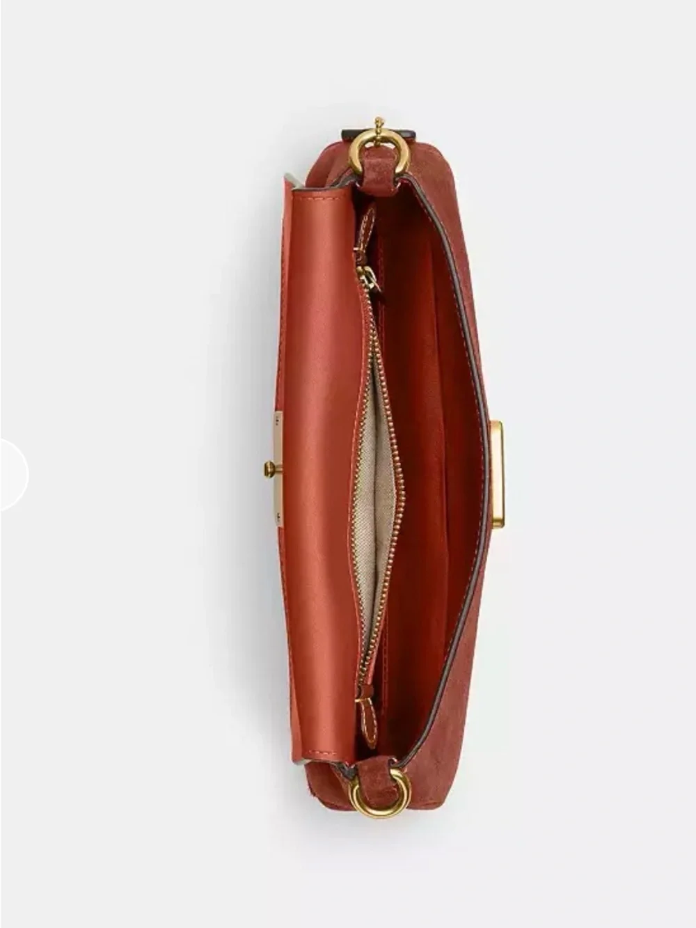 Authentic Coach Jet Shoulder Bag COLOR: BRASS/CLAY